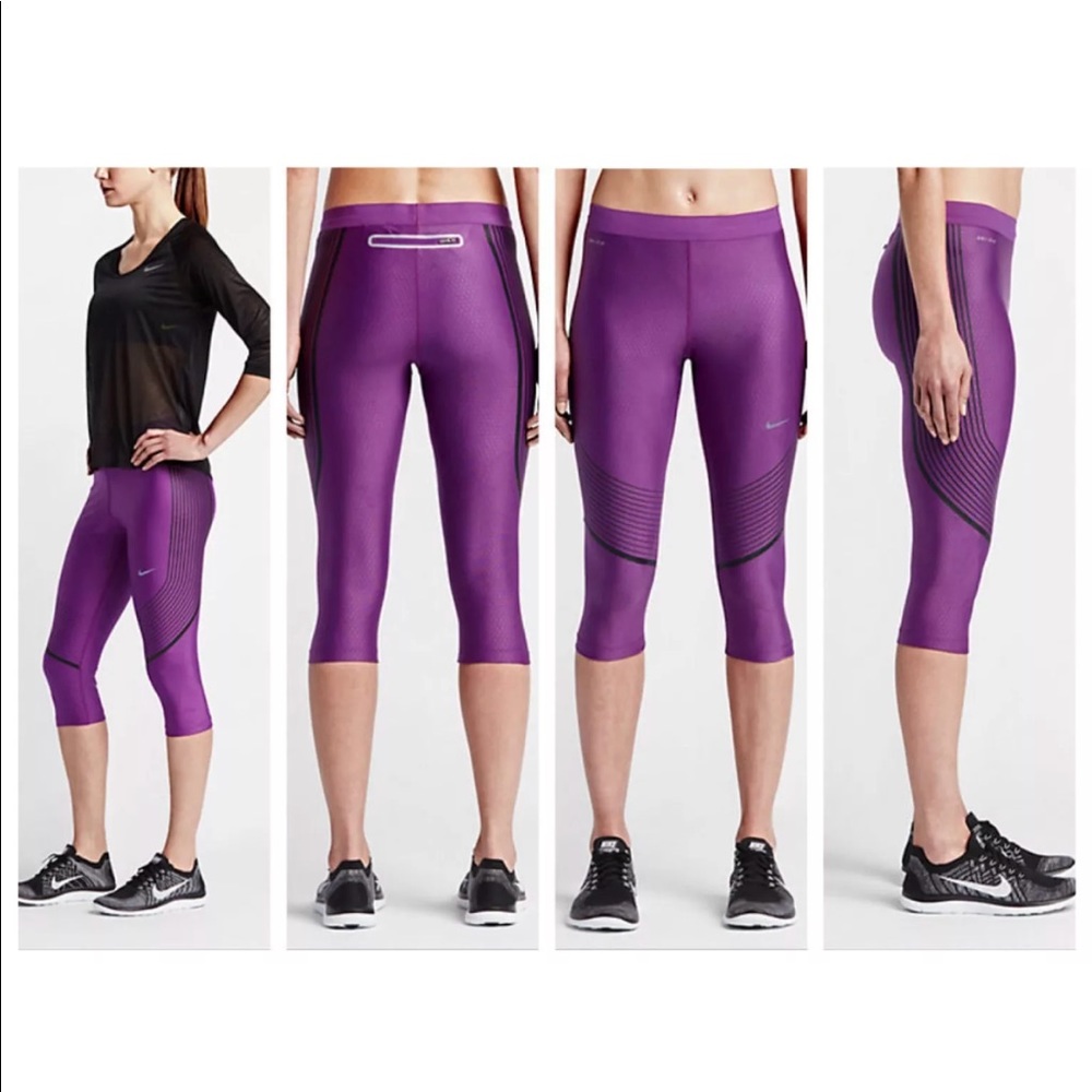 Nike Power Speed DriFit Running Capri Small